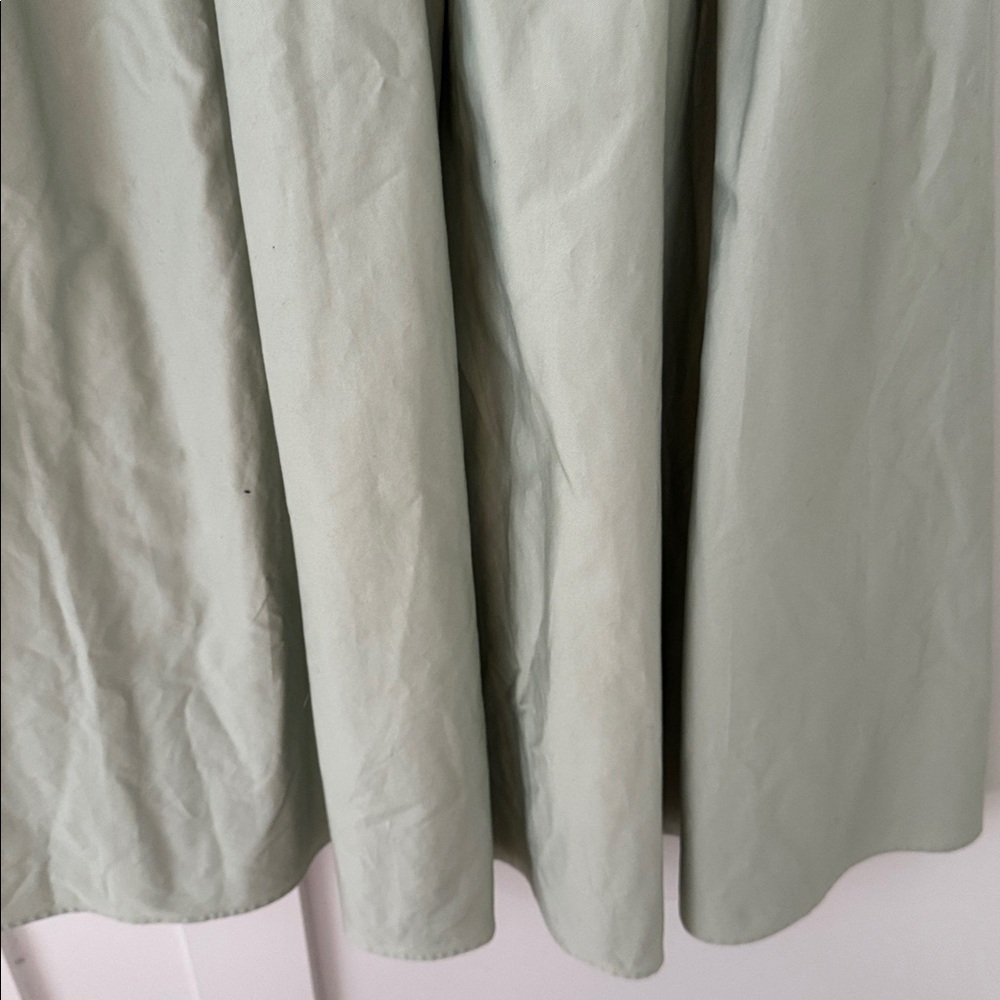 Reiss Liza 100% Cotton Corset Midi Dress in Sage Size 2 - Picture 8 of 15
